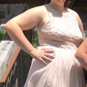 Adrianna Papell; Sz 14; Pink, Flowing, A-line